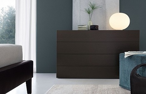 Jesse Nap commode , nachtkast, geen greep, soft closing, mat lak dark oak, ook hoogglans wit of zwart, walnut,dealer theo bot.